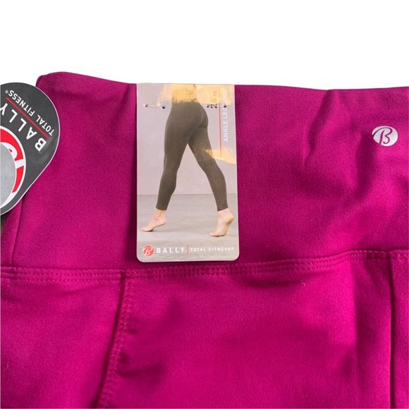NWT Bally High Rise Magenta Ankle Leggings - Picture 5 of 6